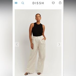 DISSH Norah Linen Pant NWT
